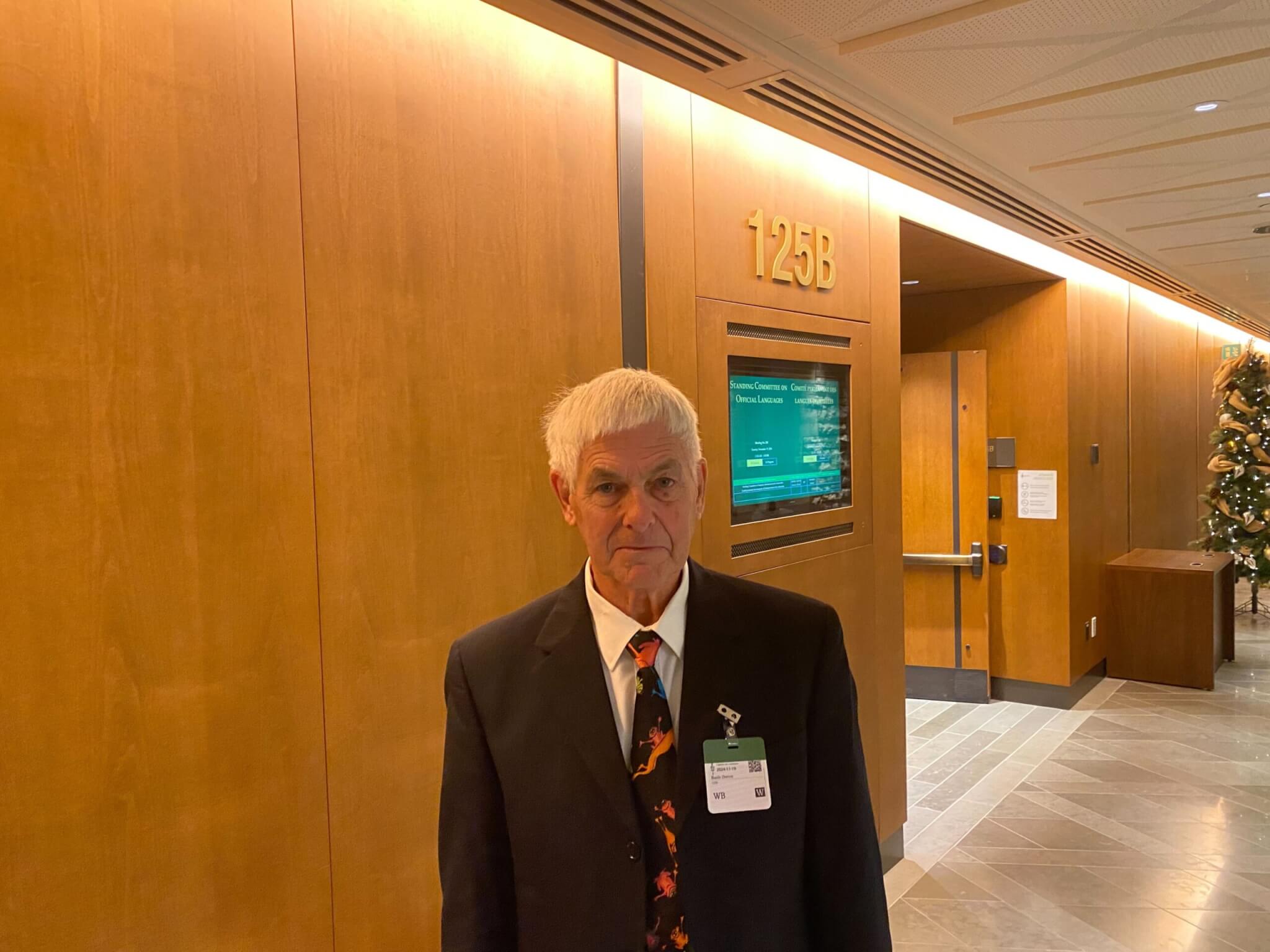 Le militant franco-ontarien Basile Dorion. Crédit image: Pascal Vachon.