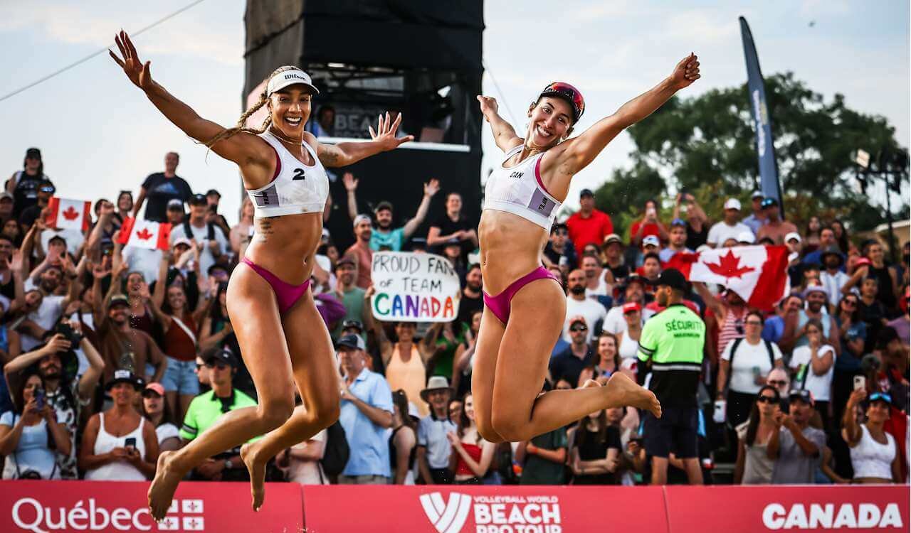 Volleyball de plage : un carton plein à Montréal pour Brandie Wilkerson et Melissa Humaña-Paredes