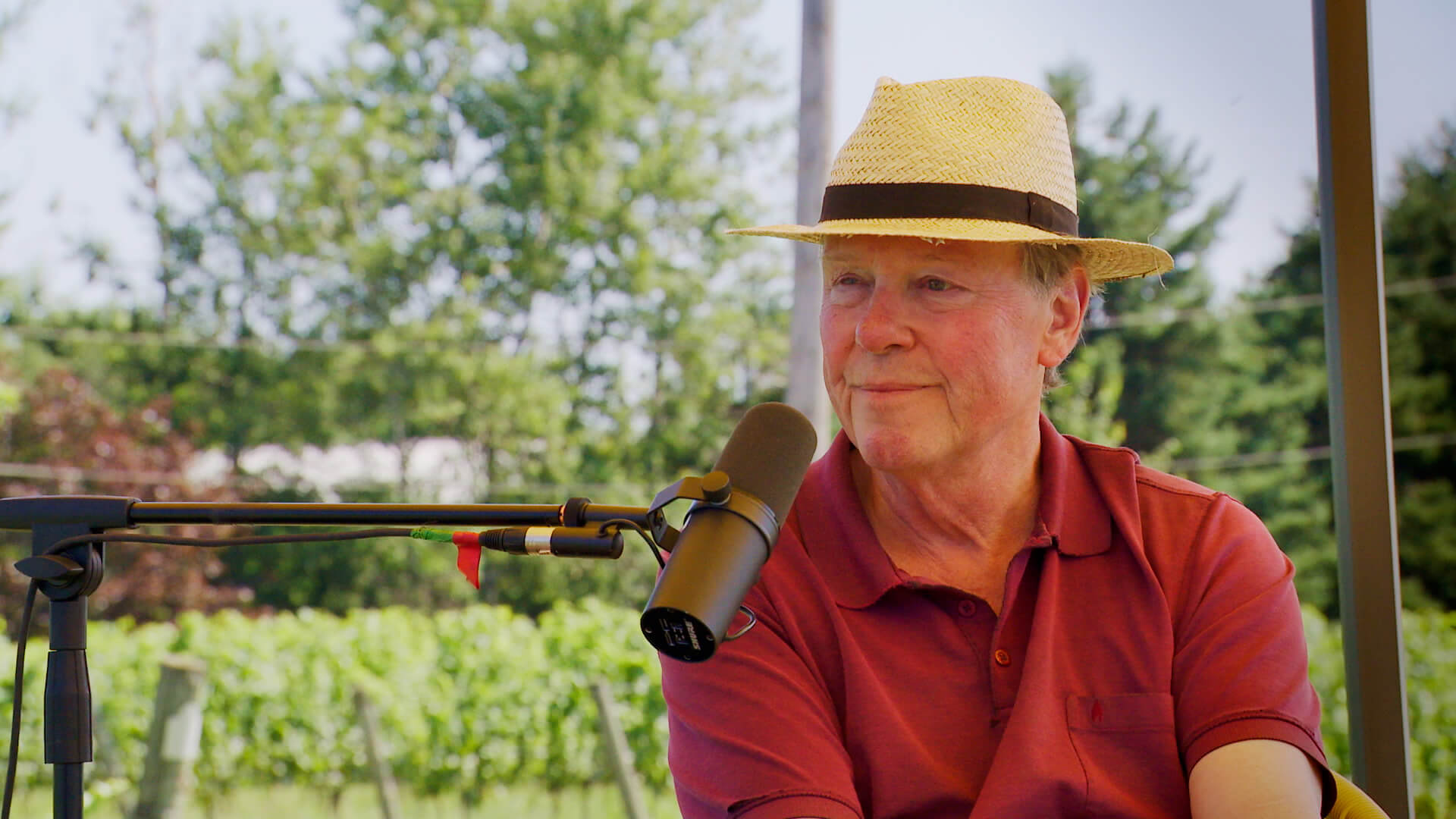 Harald Thiel discute des enjeux actuels pour les vignobles ontariens à Beamsville